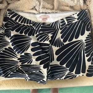 Black and White Patterned Shorts